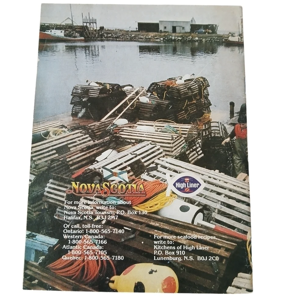 Nova Scotia High Liner Tourist Brochure on Favorite Fish Dishes Colorful 1975